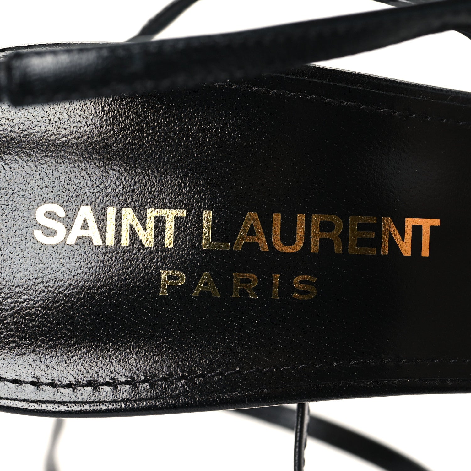 Saint Laurent Tulle Mesh Lambskin Oxails 110 Ankle Tie Pumps 36 Black 8 of 9