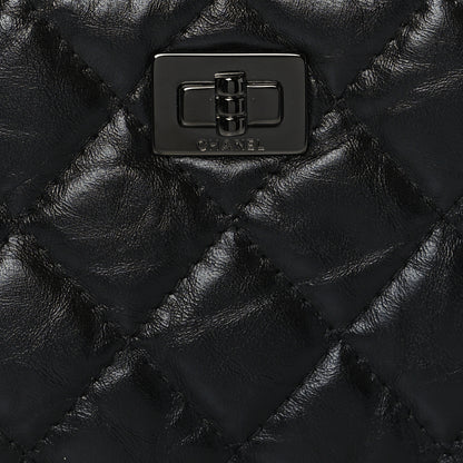 Chanel Aged Calfskin Quilted Small Reissue Cosmetic Case So Black 8 of 9