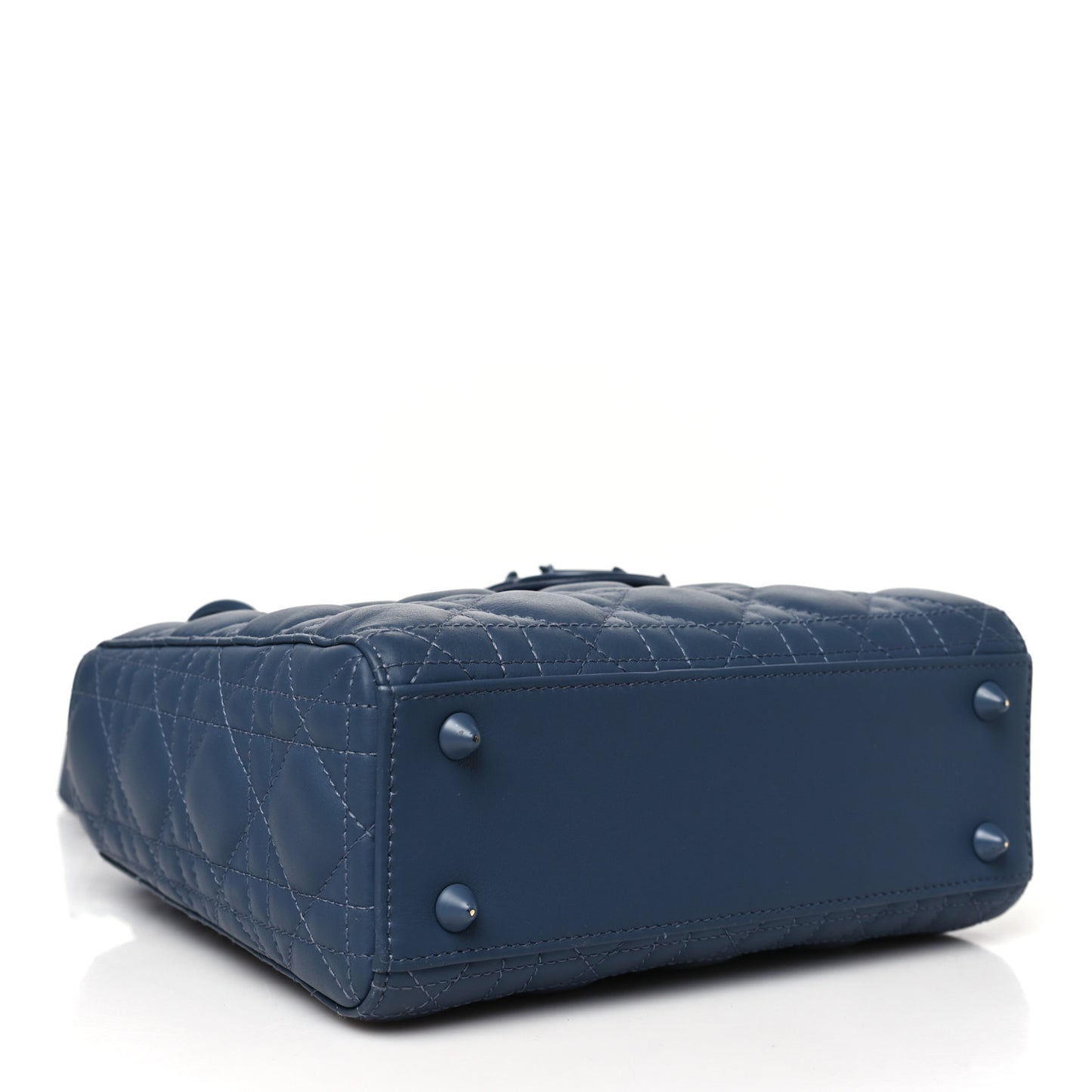 Ultra Matte Calfskin Cannage Small My ABCDior Lady Dior Dark Denim Blue