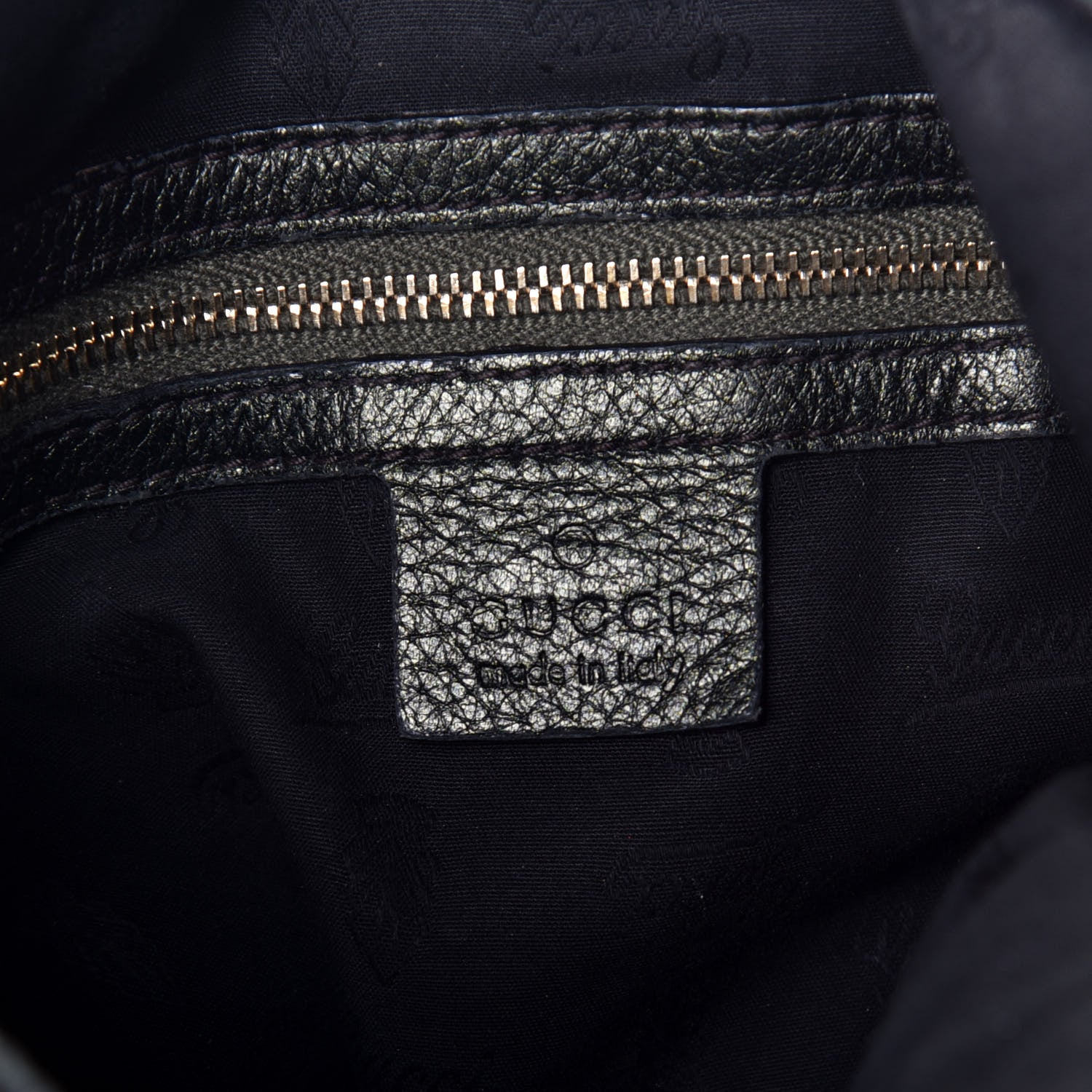 Gucci Calfskin Large New Jackie Shoulder Bag Black 6 of 10