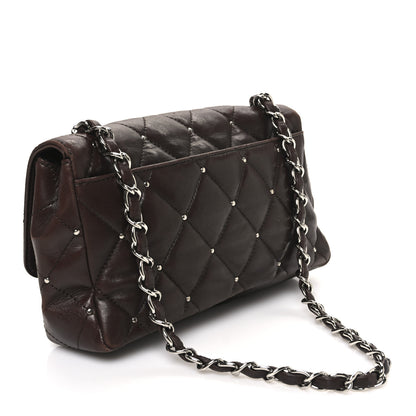 Chanel Lambskin Studded Medium Flap Brown 3 of 12