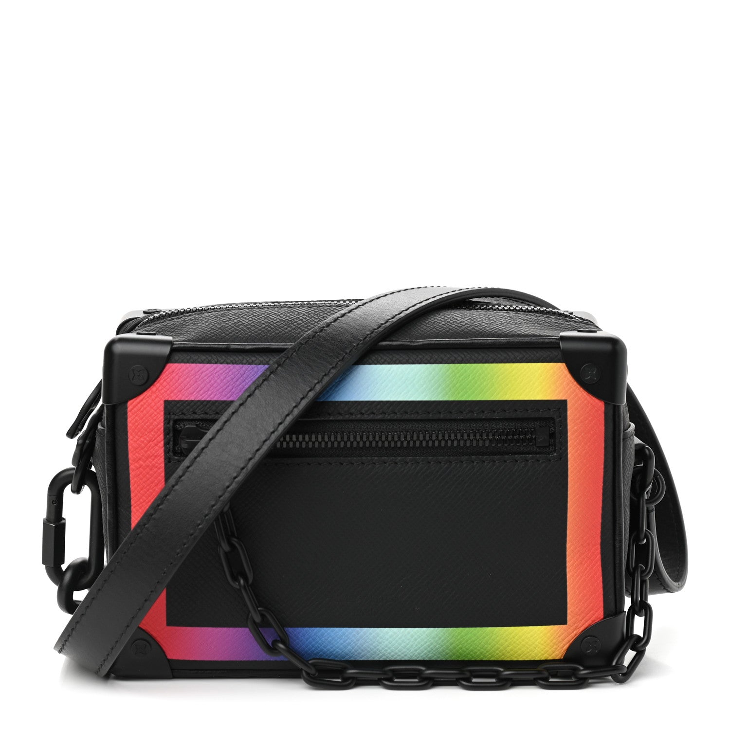 Louis Vuitton Taiga Rainbow Mini Soft Trunk Black 1 of 8