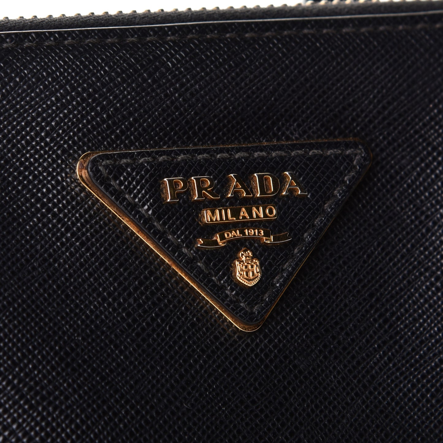 Saffiano Lux Extra Large Galleria Double Zip Tote Black