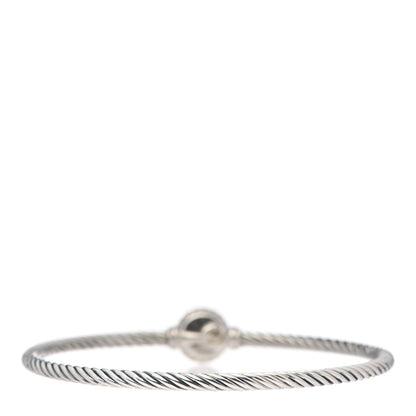 David Yurman Sterling Silver Blue Topaz 3mm Chatelaine Bracelet 3 of 4