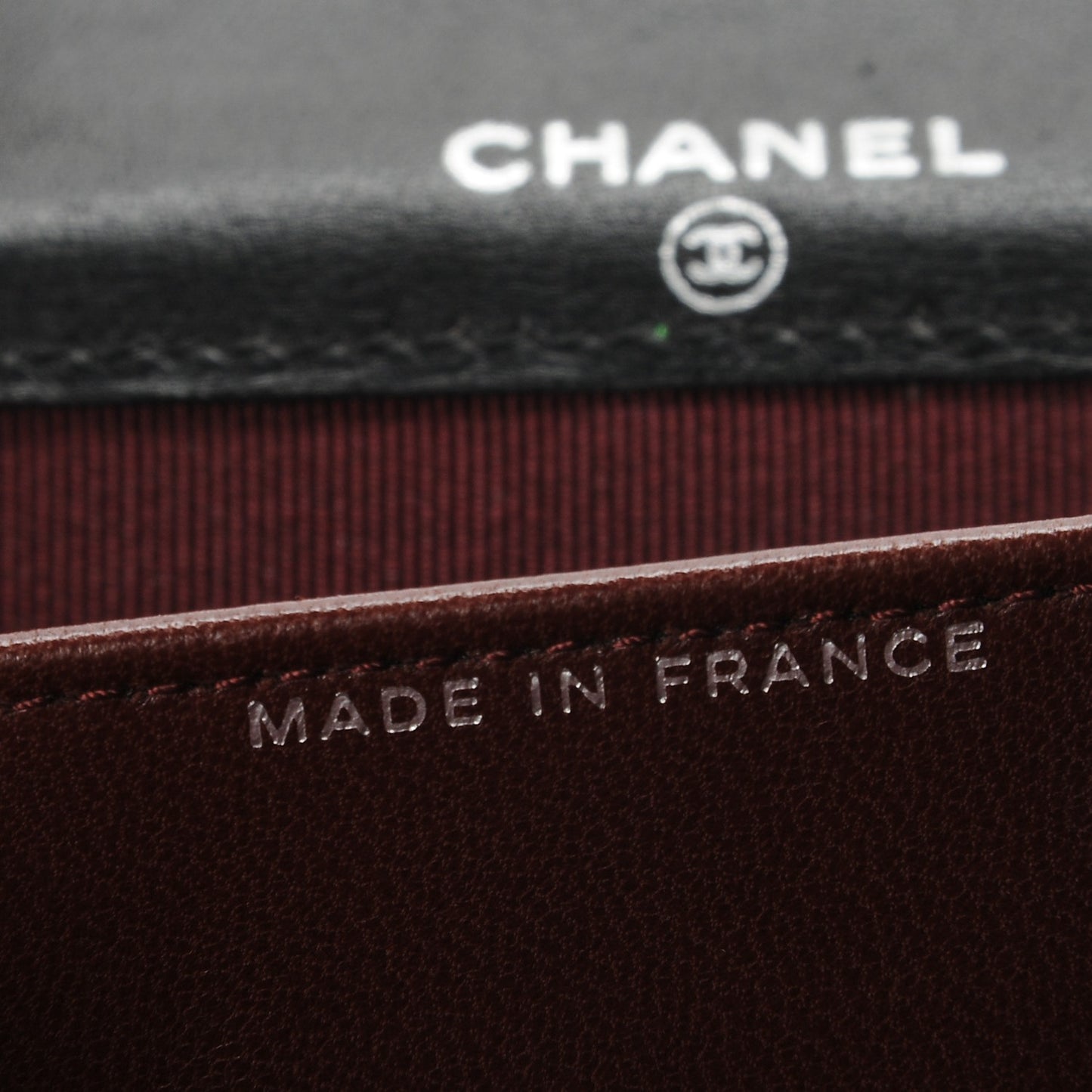 Lambskin Quilted Flap Card Holder Wallet Black