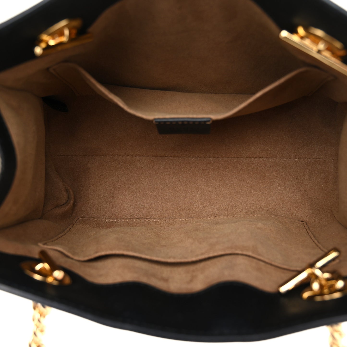 GG Supreme Monogram Small Padlock Tote Black