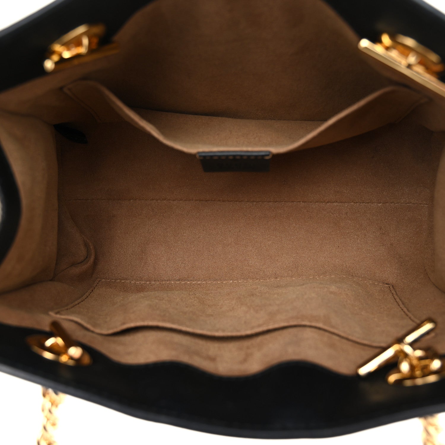 Gucci GG Supreme Monogram Small Padlock Tote Black 5 of 10