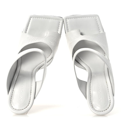 Bottega Veneta Nappa Crunch Lux Sandals 39.5 Optic White 2 of 11