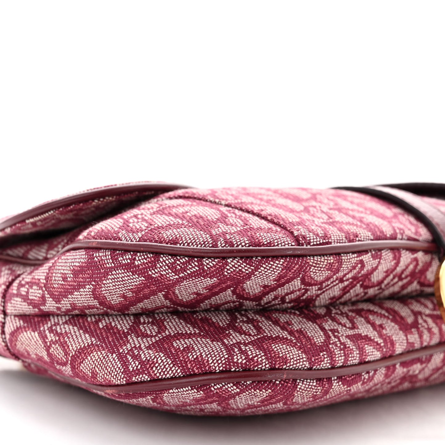 Monogram Double Saddle Bag Burgundy
