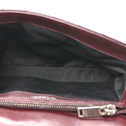 Saint Laurent Sheepskin Matelasse Chevron Monogram Medium College Bag Amaranto 5 of 14