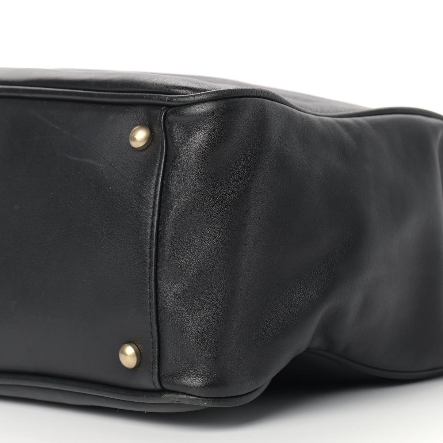 Lambskin Camellia Tote Black