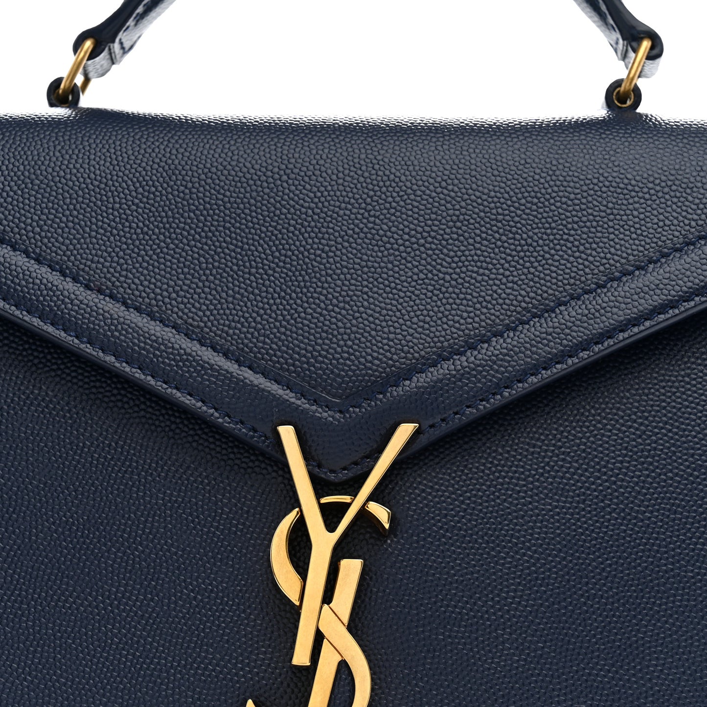 Grain de Poudre Mini Classic Monogram Cassandra Top Handle Blue Charron