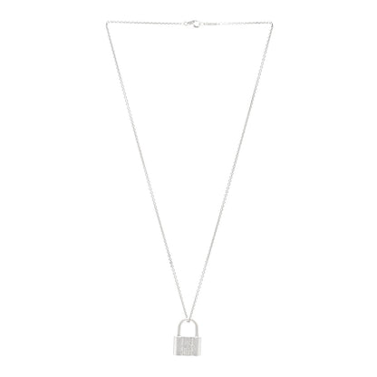 Tiffany Sterling Silver 1837 Lock Charm Pendant Necklace 3 of 4