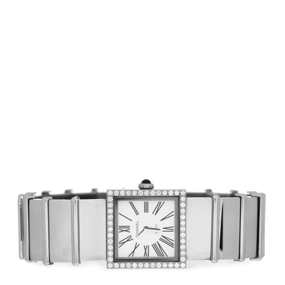 Chanel Stainless Steel Diamond 23mm Mademoiselle Quartz Watch 2 of 4