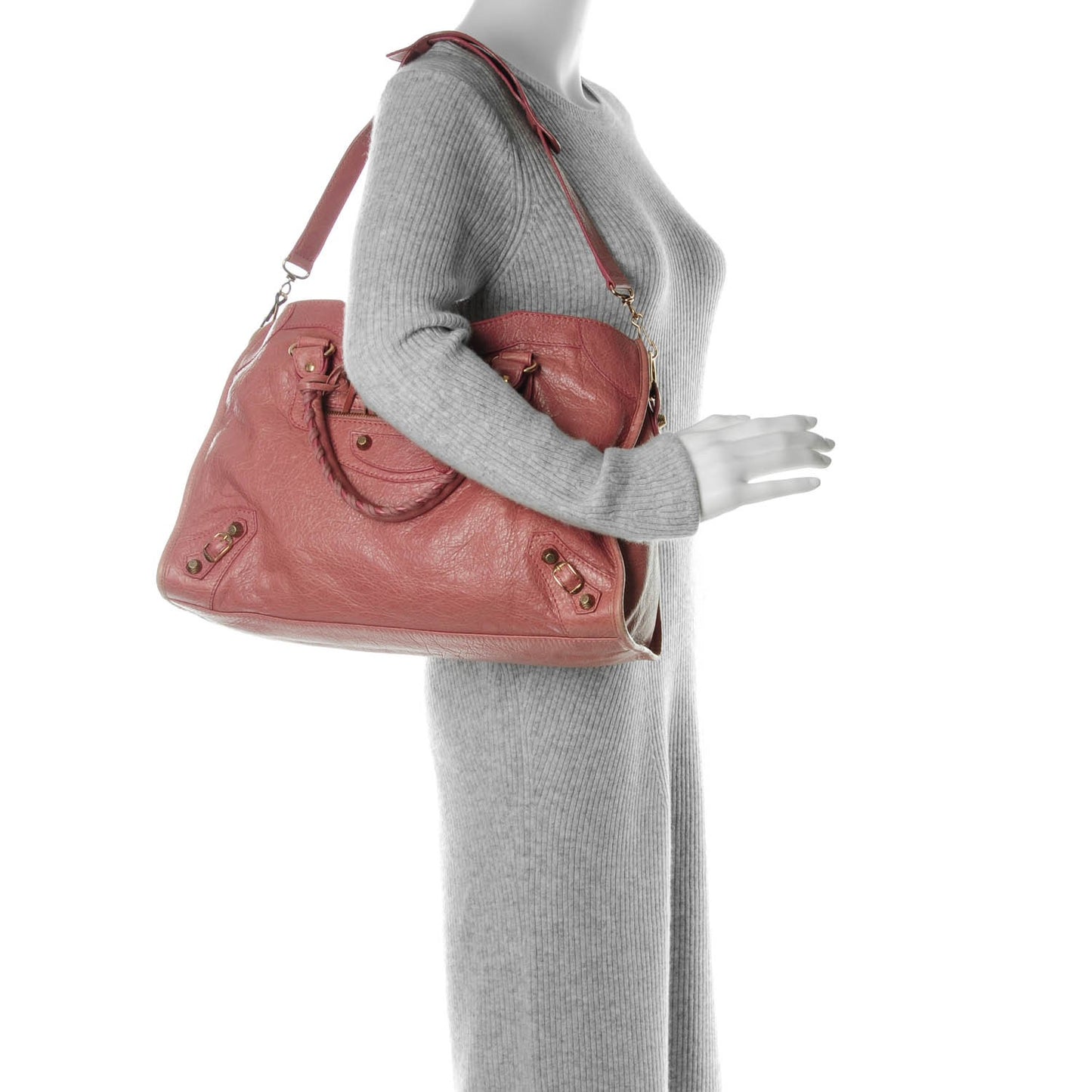 Agneau Giant 12 Rose Gold Hardware City Rose Bruyere