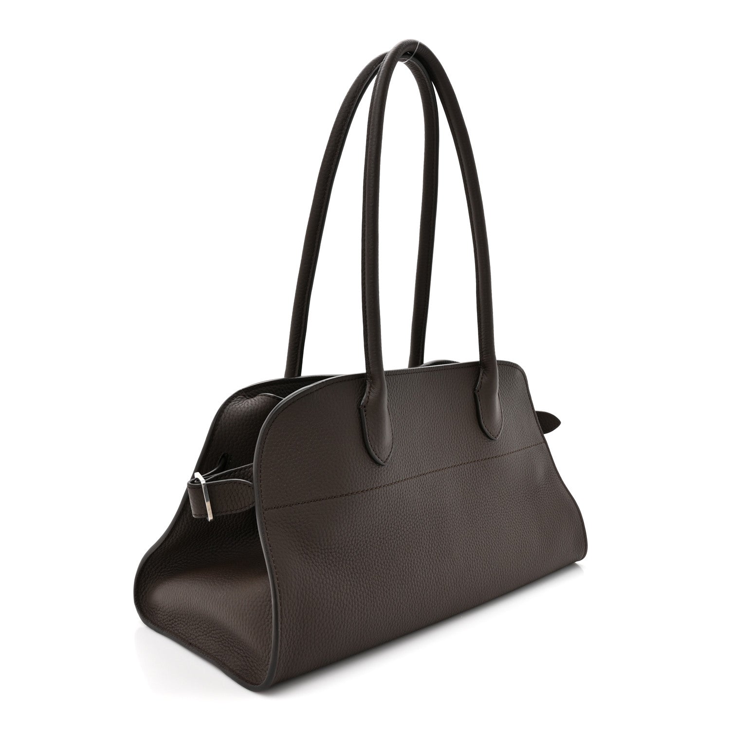 The Row Grained Calfskin Margaux Shoulder 12 Deep Brown 3 of 10