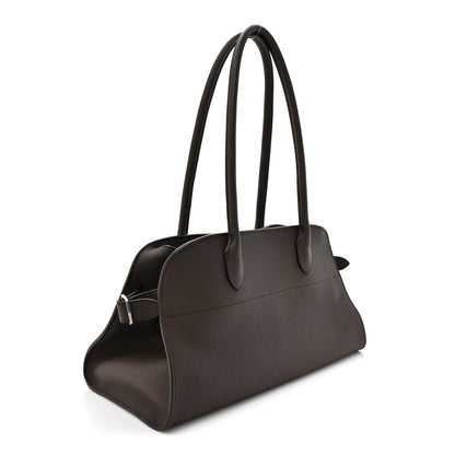 The Row Grained Calfskin Margaux Shoulder 12 Deep Brown 3 of 10