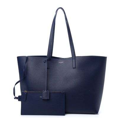 Saint Laurent Calfskin Large Shopping Tote Saphir 1 of 11