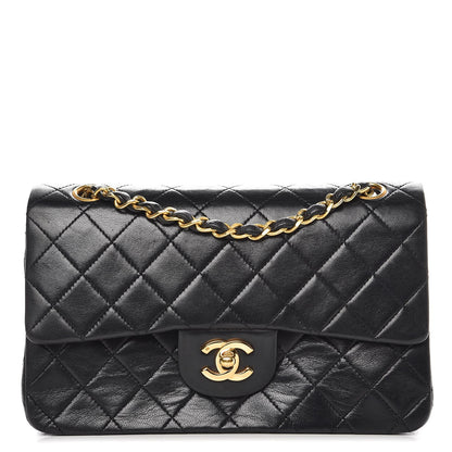 Chanel Lambskin Quilted Small Double Flap Black 1 of 12