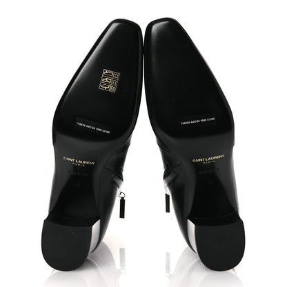 Saint Laurent Calfskin Mens XIV Zip Boots 40 Black 7 of 14