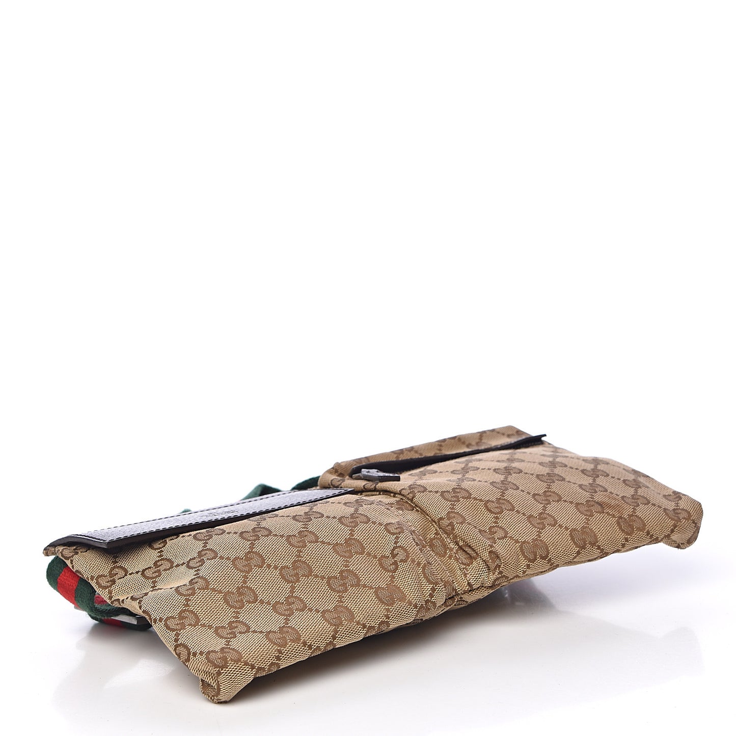 Monogram Web Belt Bag Dark Brown