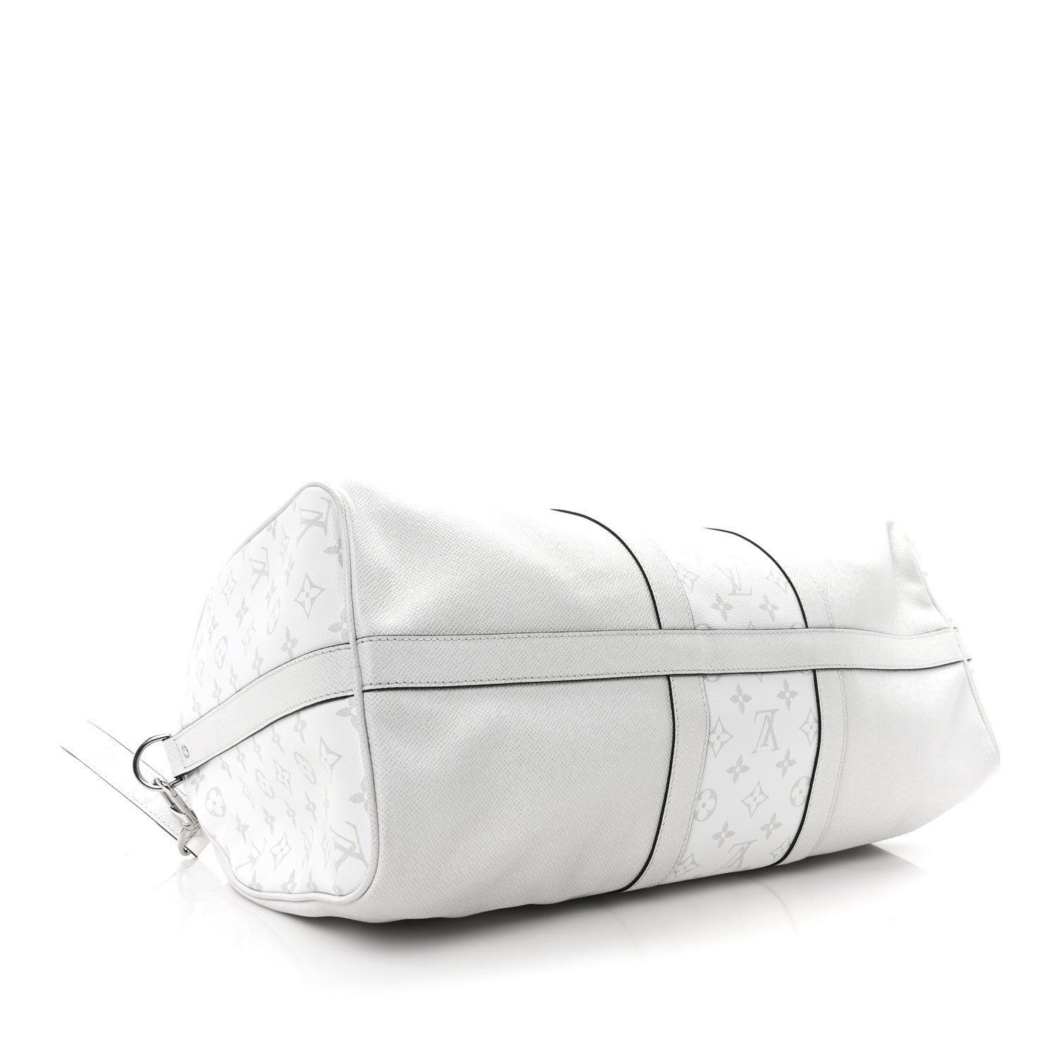 Louis Vuitton ケースホワイト Louis Vuitton Taiga Monogram Eclipse Keepall Bandouliere 50 Optic
