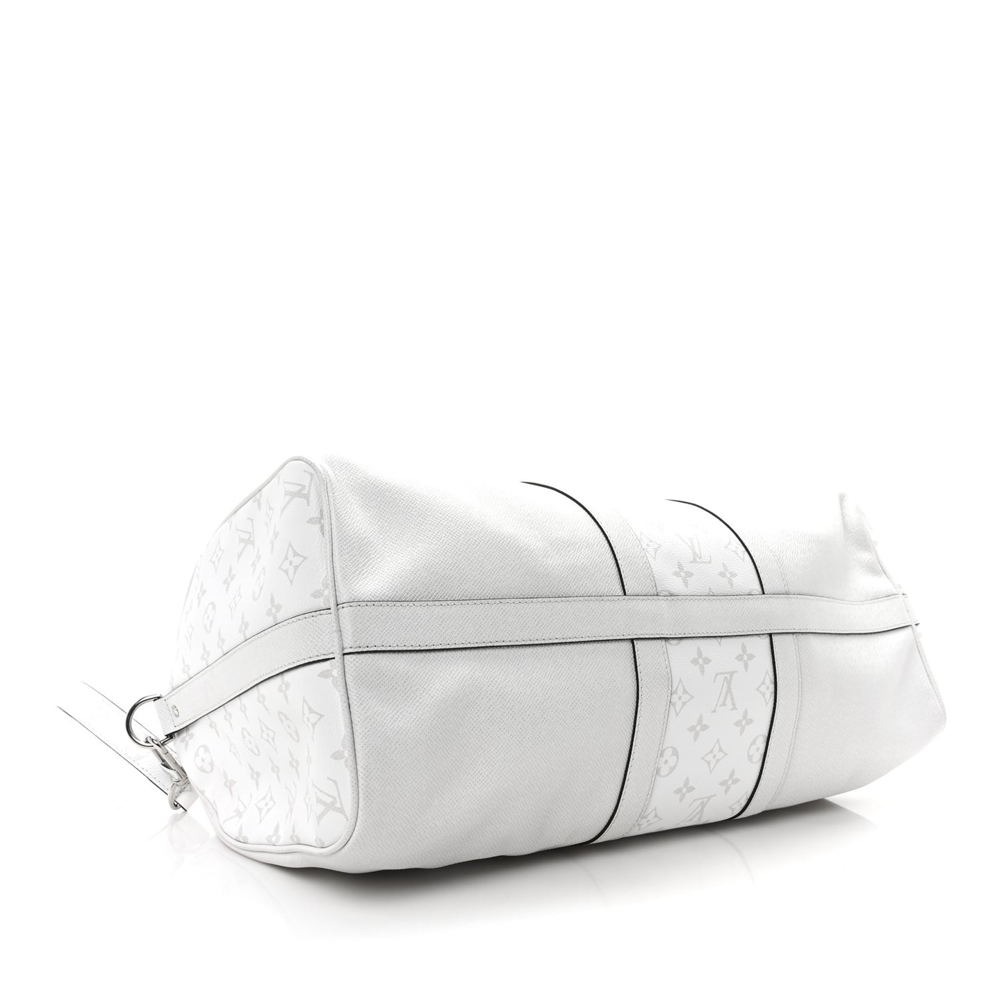 Taiga Monogram Eclipse Keepall Bandouliere 50 Optic White