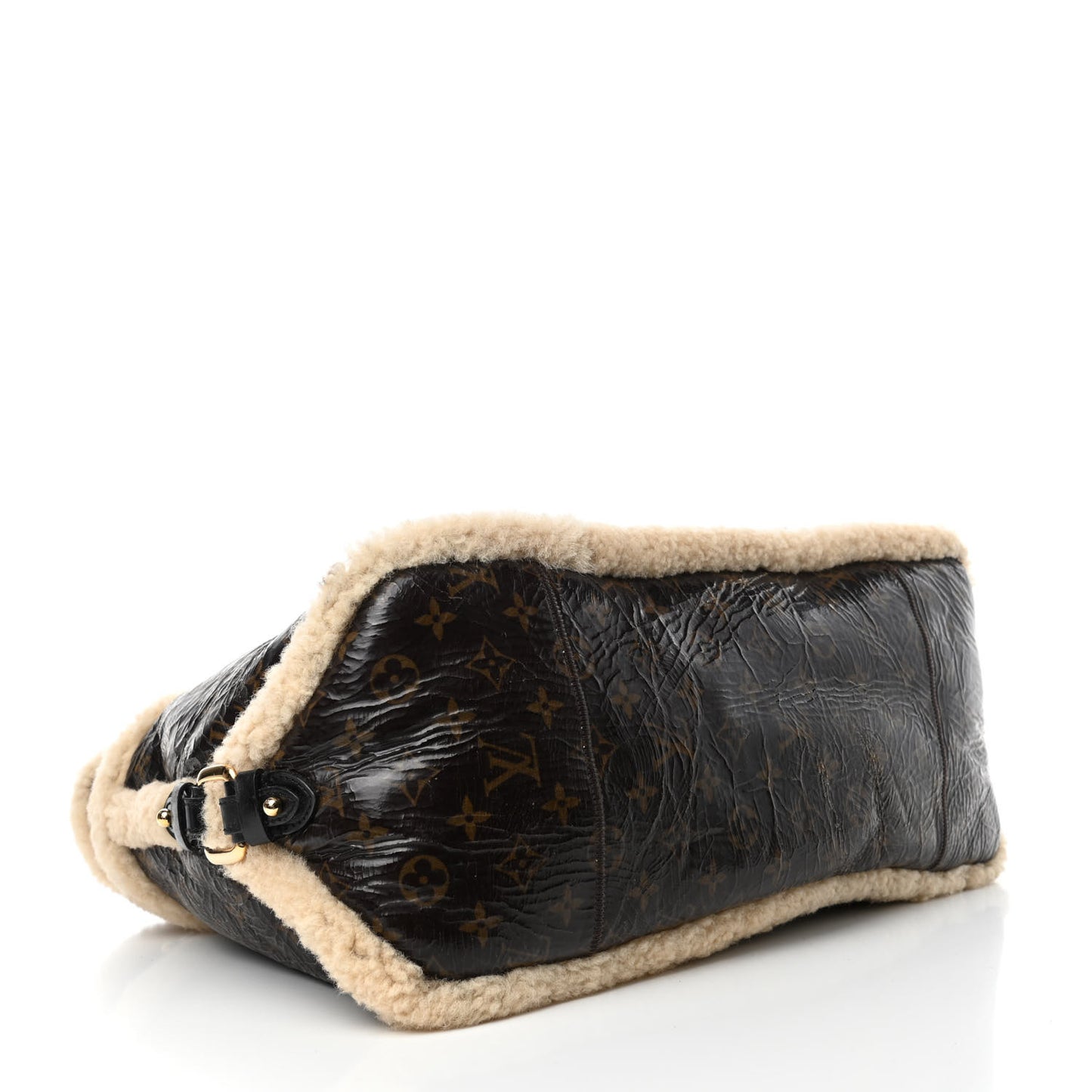 Patent Monogram Shearling Sac Thunder