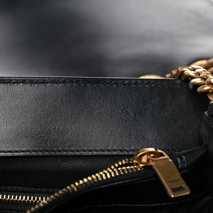 Saint Laurent Calfskin Y Quilted Monogram Large Loulou Chain Satchel Black 15 of 23