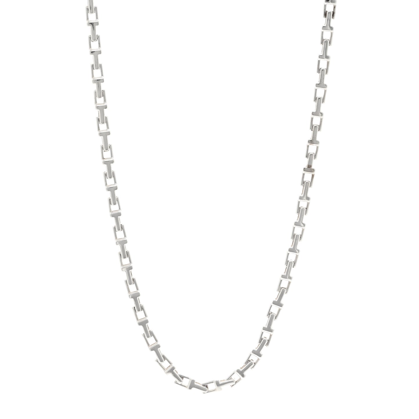 Sterling Silver Interchangeable T Chain Necklace