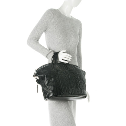 Givenchy Calfskin Cable Embossed Medium Nightingale Black 2 of 9