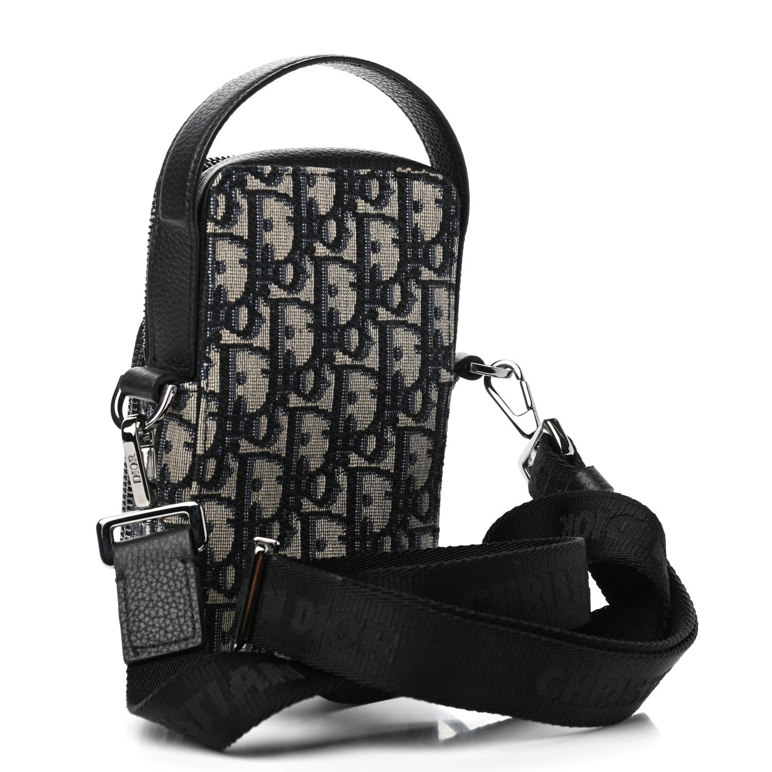 Christian Dior Oblique Crossbody Bag Blue 3 of 10