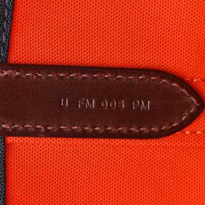 Hermes Toile Sac De Pansage Groom Bleu Navy Feu 9 of 16