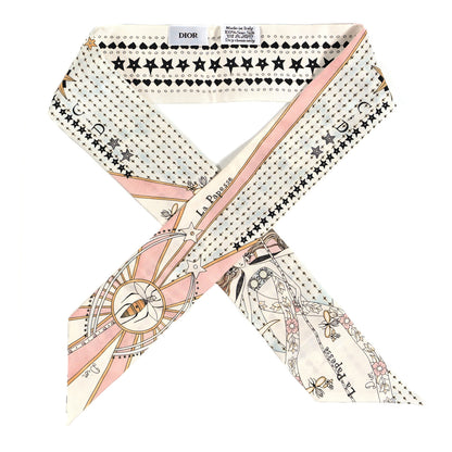 Christian Dior Silk High Priestess Tarot Mitzah Scarf Off White 1 of 3