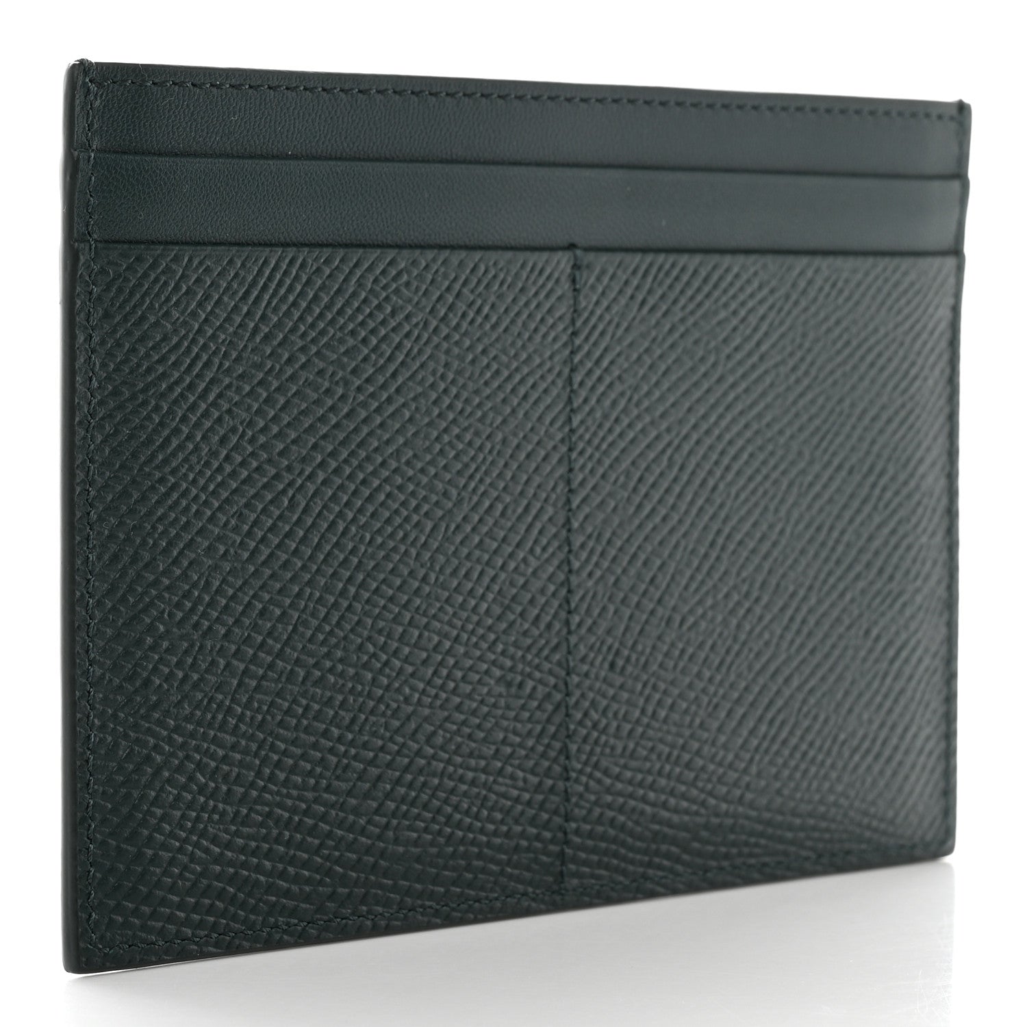 Celine Grained Calfskin Card Holder Amazone 3 of 10