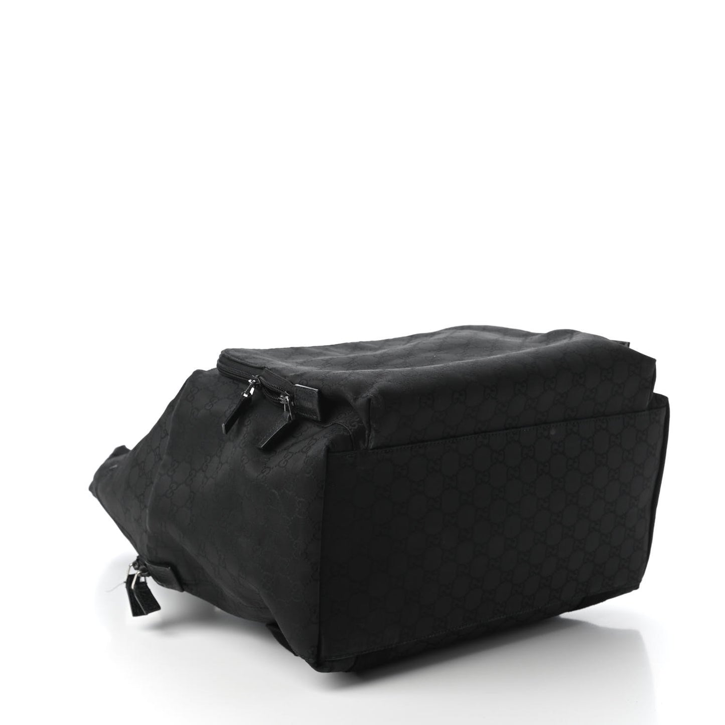 Nylon Monogram Medium Backpack Black