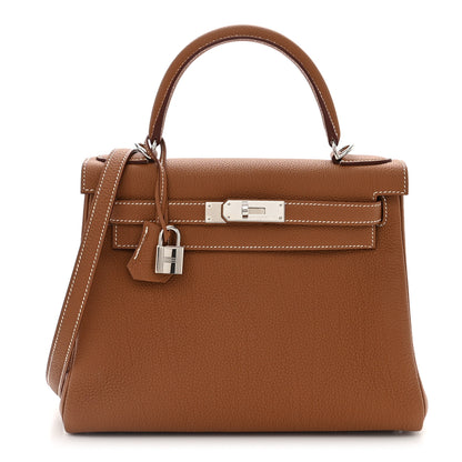 Hermes Togo Kelly Retourne 28 Gold 1 of 12