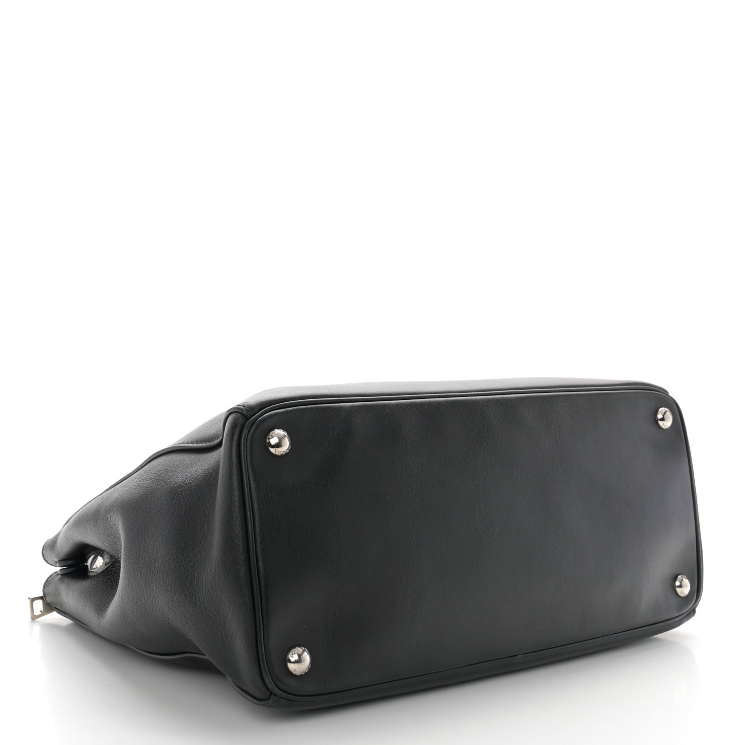 Prada City Calfskin Bi-Color Large Galleria Double Zip Tote Black 4 of 14