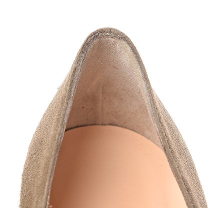 Christian Louboutin Veau Velours Miss Clichy 140 Pumps 35.5 Taupe Tirolo 10 of 11