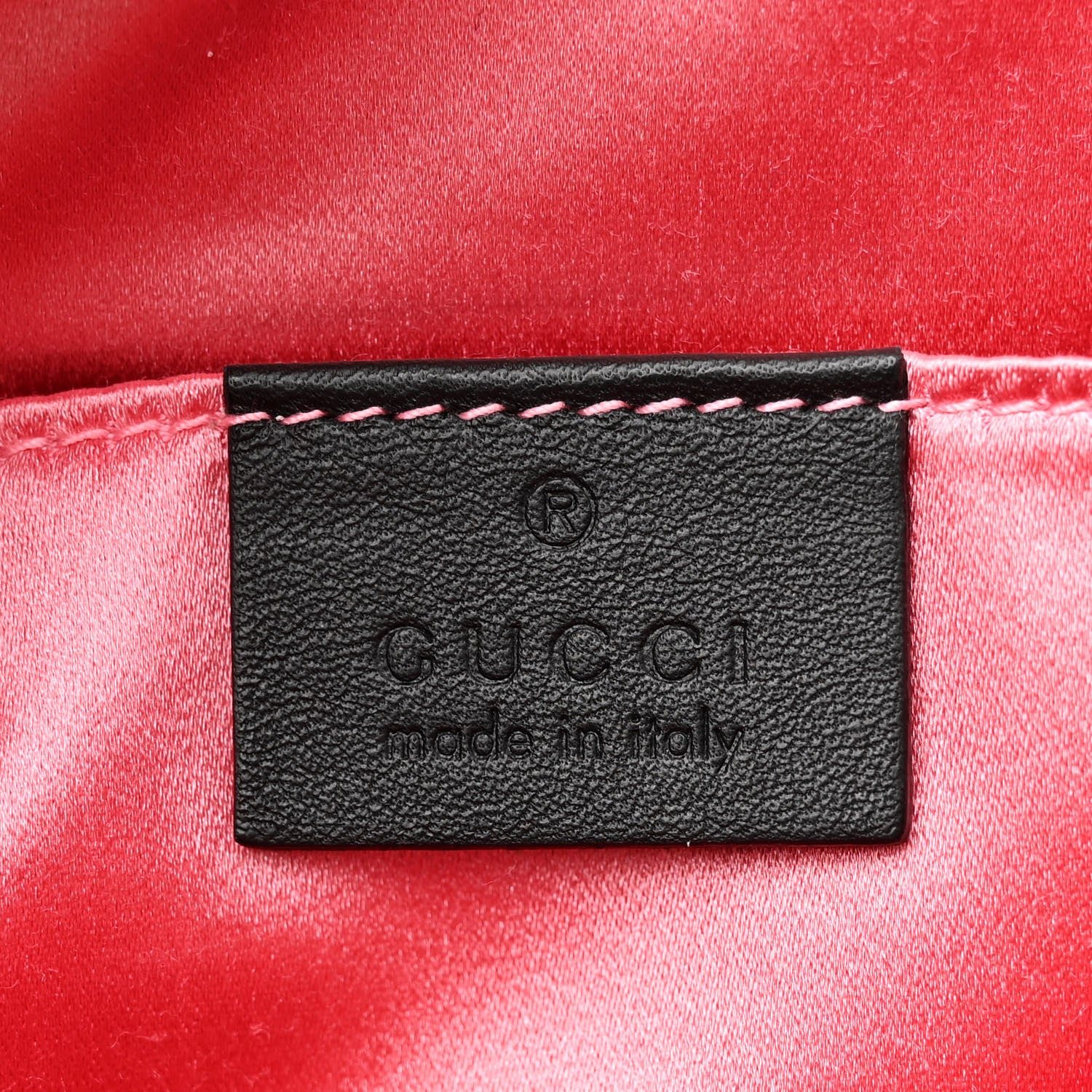 Gucci Velvet Matelasse Small GG Marmont Chain Shoulder Bag Black 6 of 10