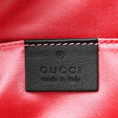 Gucci Velvet Matelasse Small GG Marmont Chain Shoulder Bag Black 6 of 10