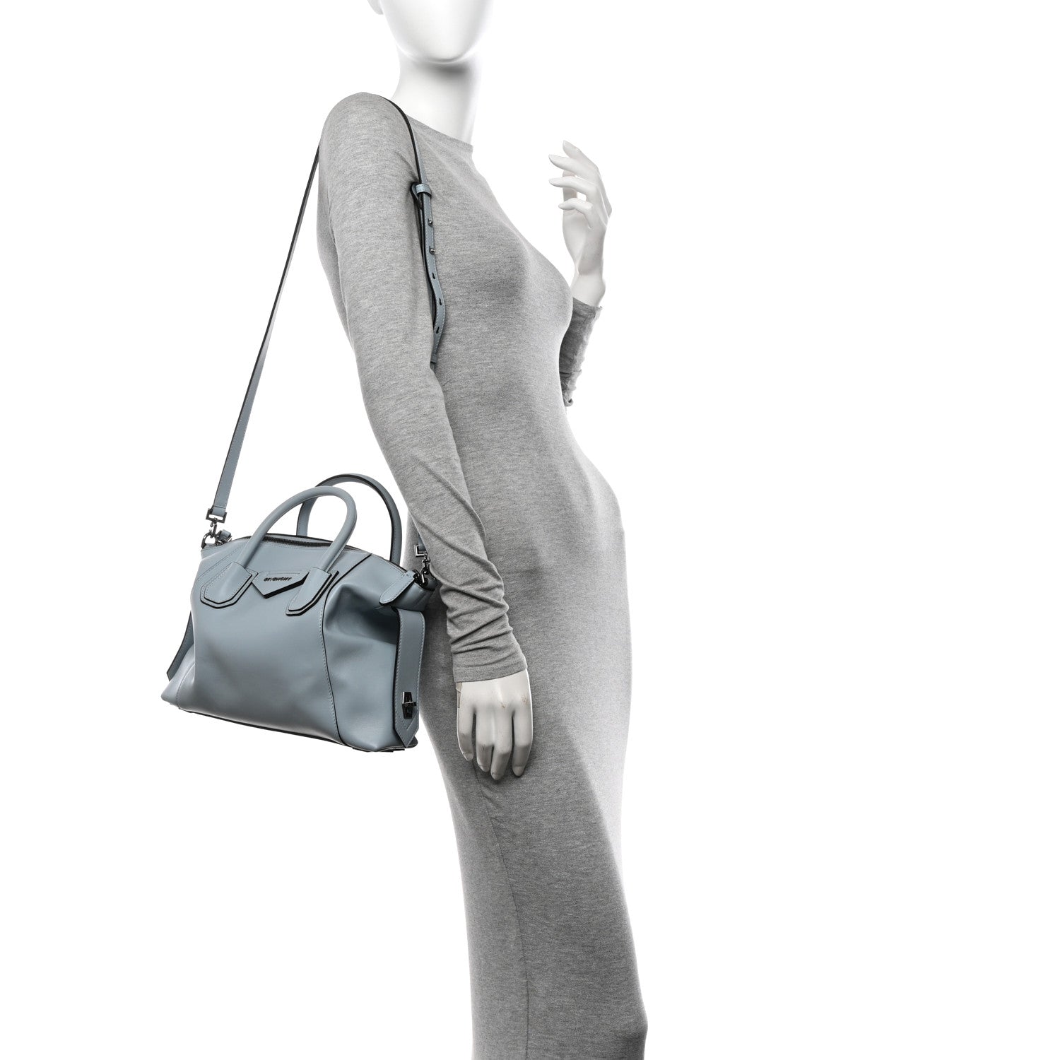 Givenchy Calfskin Small Soft Antigona Ice Blue 2 of 9