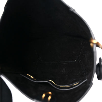 Celine Soft Grained Calfskin Small Sangle Bucket Bag Black 5 of 10