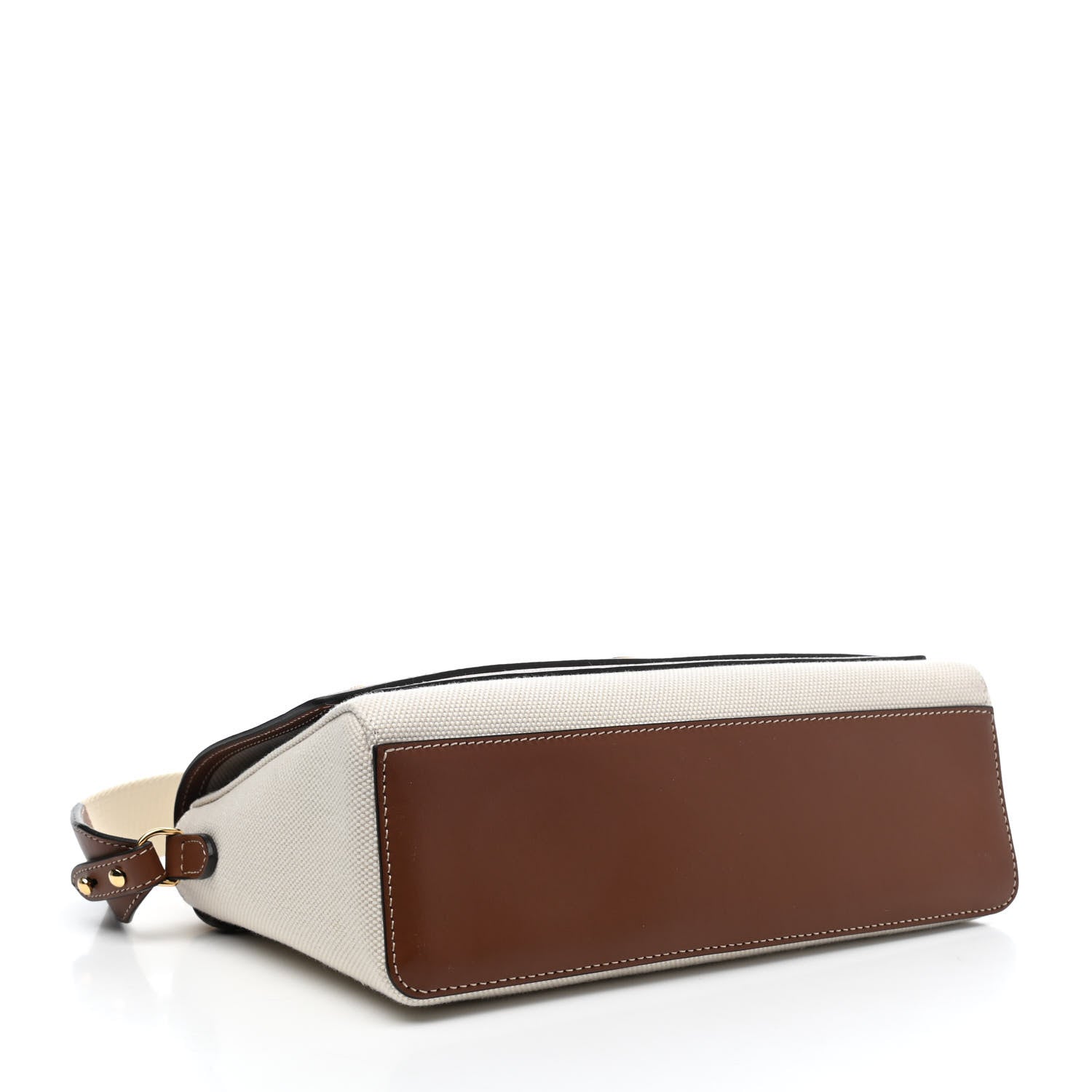 Burberry Canvas Horseferry Print Note Crossbody Bag Natural Tan 3 of 4