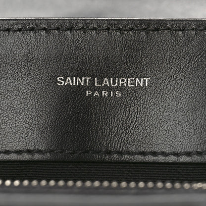 Saint Laurent Calfskin Y Quilted Monogram Medium Loulou Chain Satchel Black 6 of 8