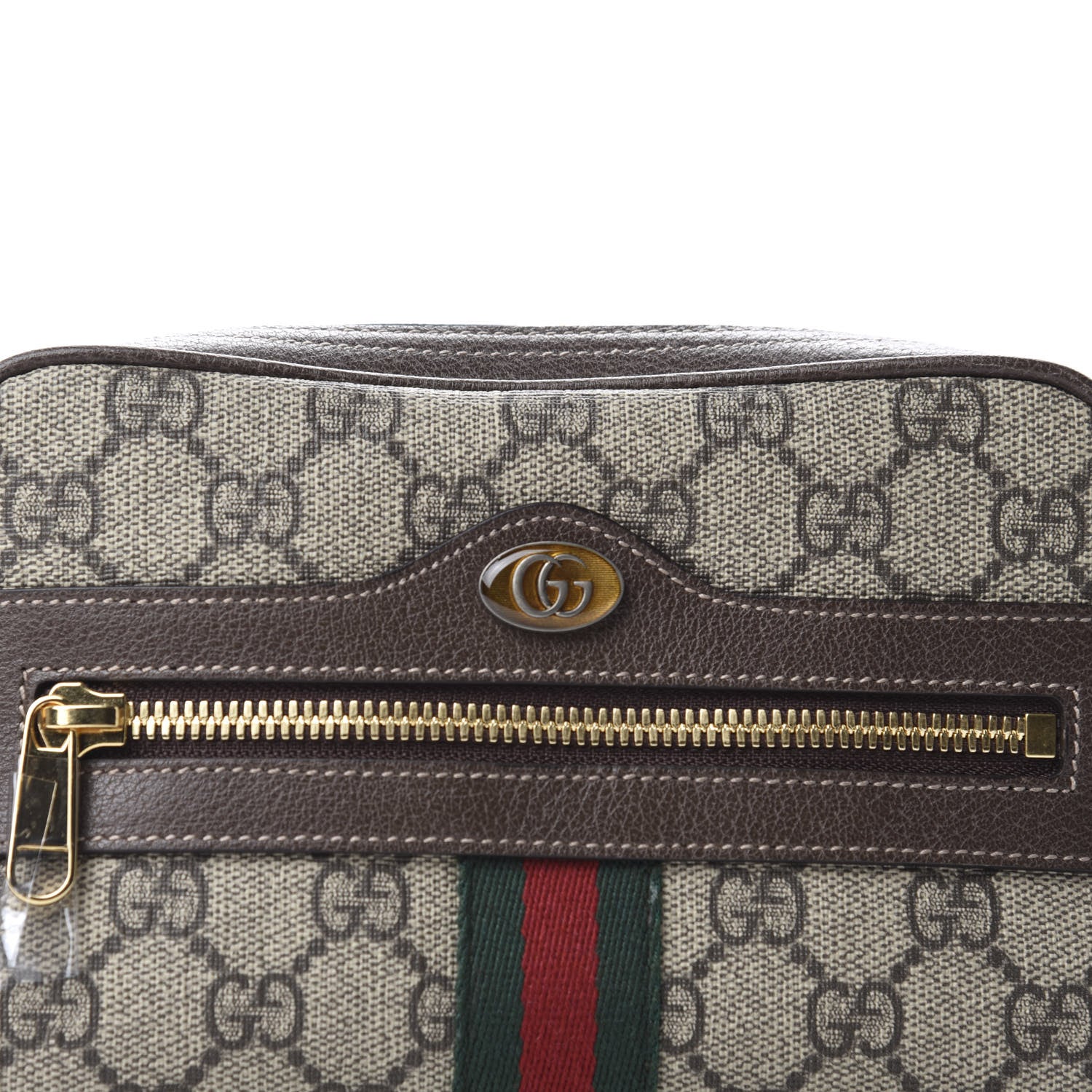 Gucci GG Supreme Monogram Web Small Ophidia Belt Bag 95 38 Dark Brown 11 of 11