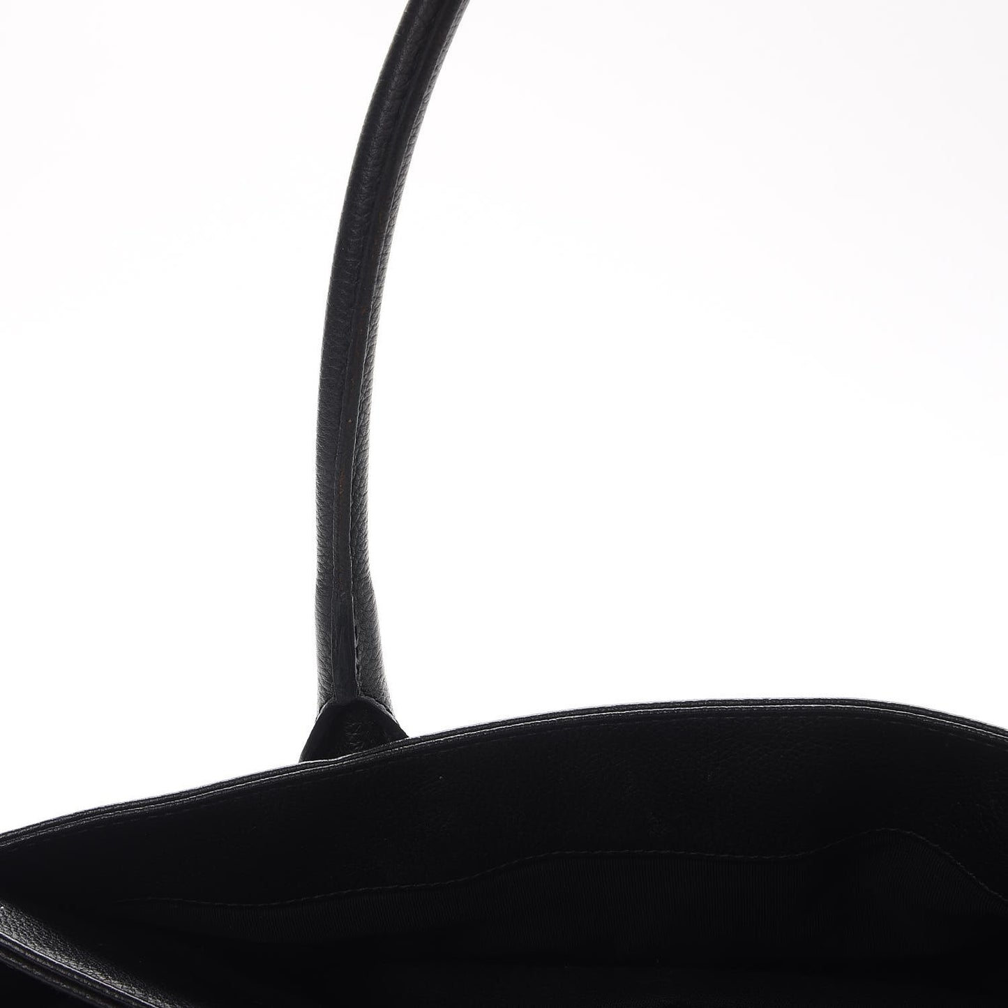 Calfskin Cerf Executive Shopper Tote Black