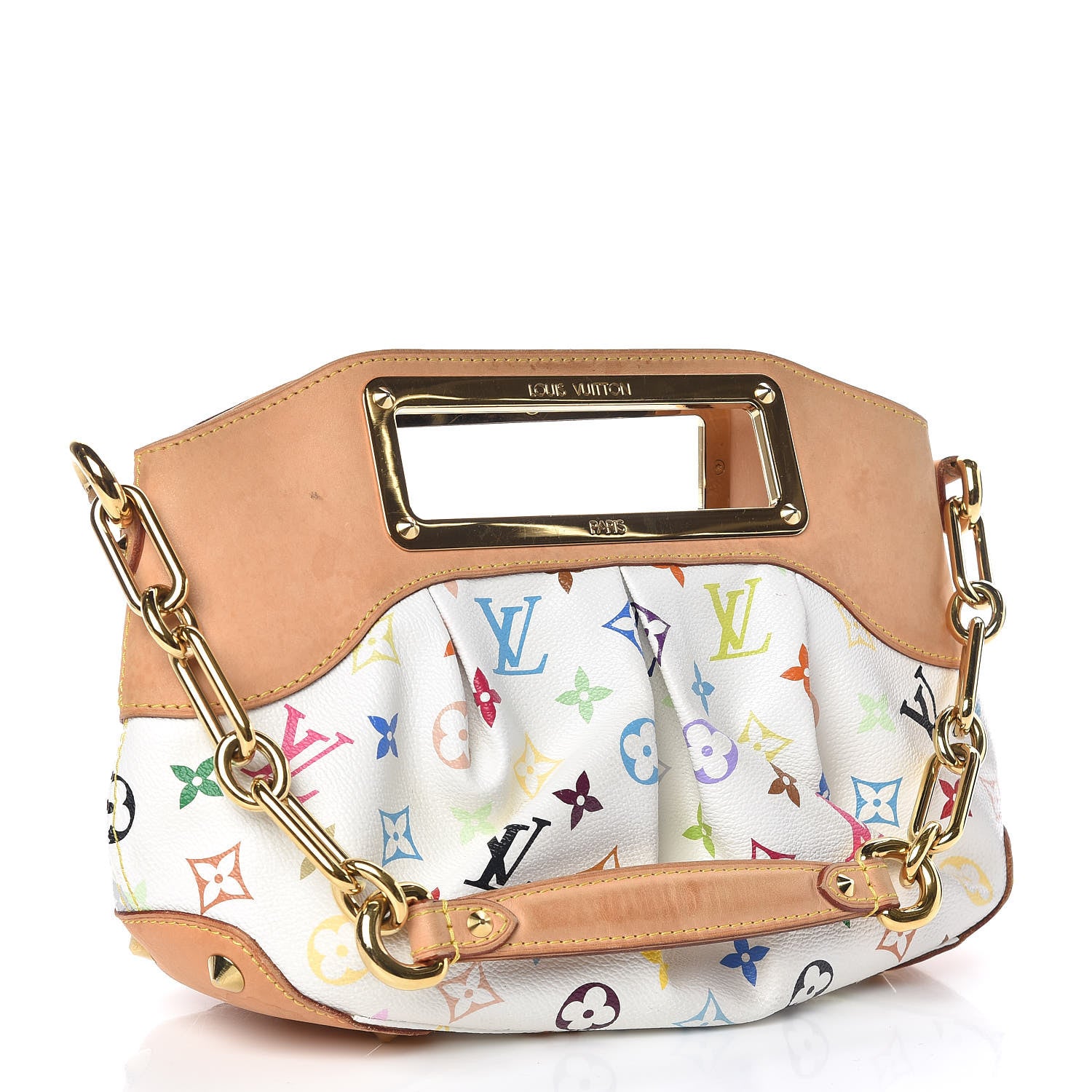 Louis Vuitton Monogram Multicolor Judy PM White 3 of 9