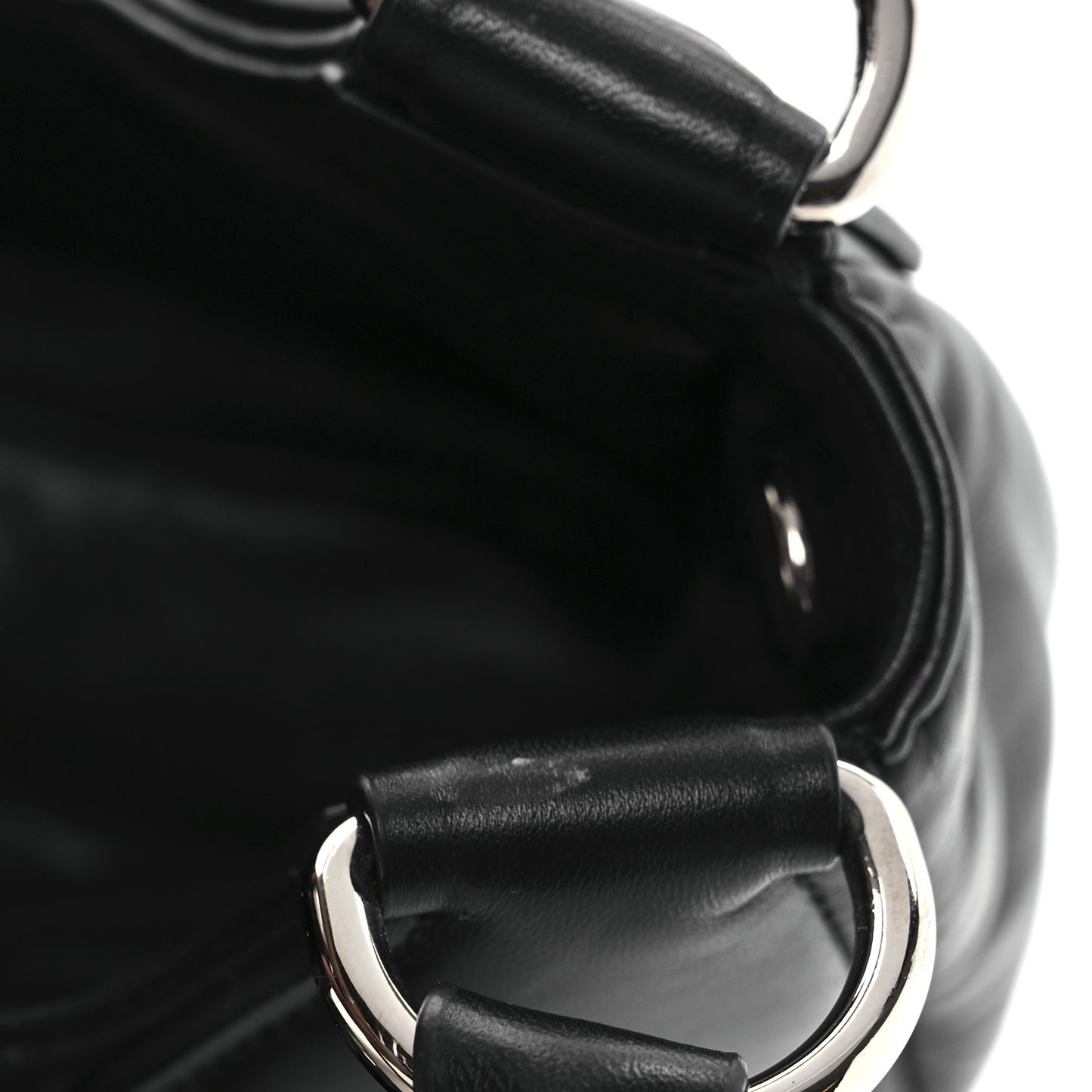Nappa Soft Padded Re-Edition 2002 Moon Bag Black