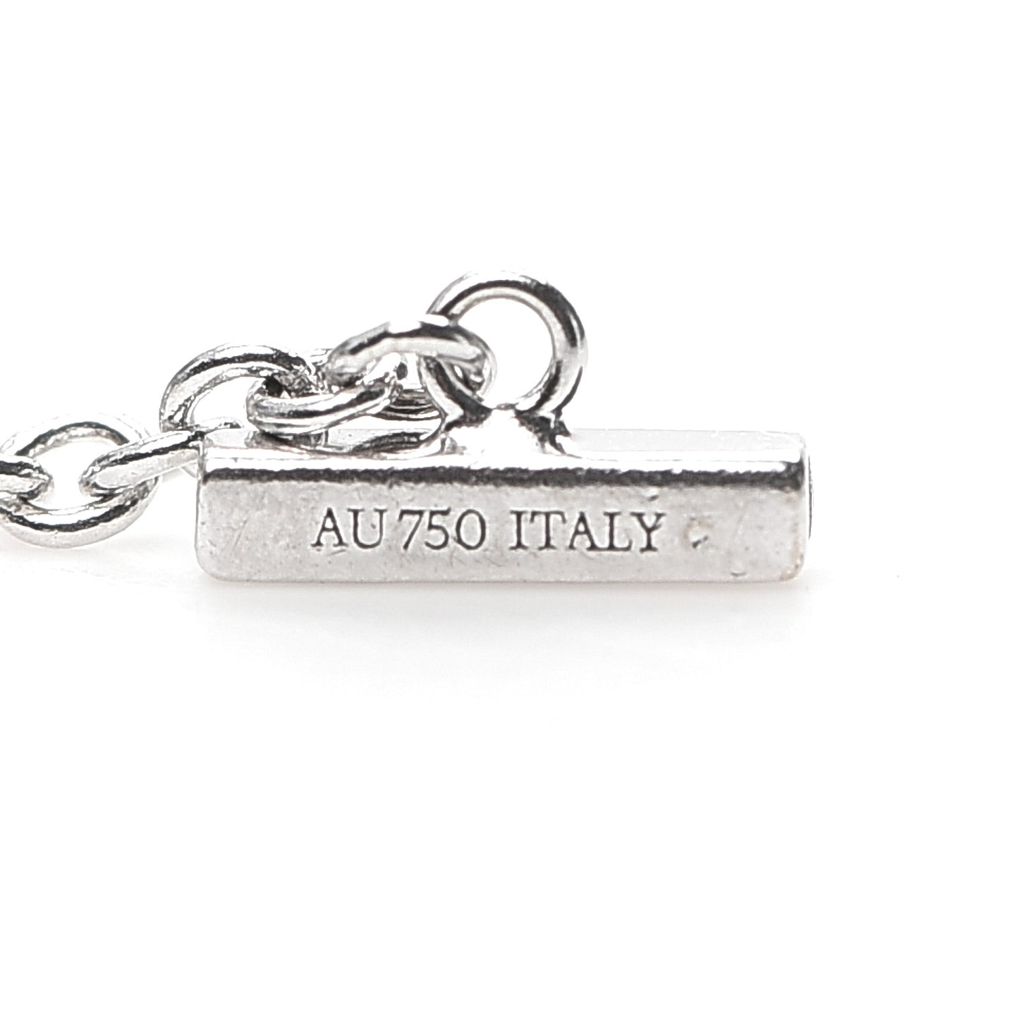 18K White Gold Diamond T Smile Bracelet
